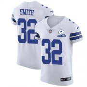 Wholesale Cheap Nike Cowboys #32 Saivion Smith White Men's Stitched With Established In 1960 Patch NFL New Elite Jersey
