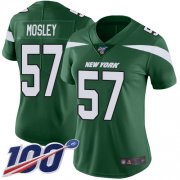 Wholesale Cheap Nike Jets #57 C.J. Mosley Green Team Color Women's Stitched NFL 100th Season Vapor Limited Jersey