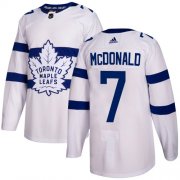 Wholesale Cheap Adidas Maple Leafs #7 Lanny McDonald White Authentic 2018 Stadium Series Stitched NHL Jersey