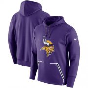 Wholesale Cheap Men's Minnesota Vikings Nike Purple Champ Drive Vapor Speed Performance Pullover Hoodie