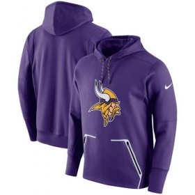 Wholesale Cheap Men\'s Minnesota Vikings Nike Purple Champ Drive Vapor Speed Performance Pullover Hoodie