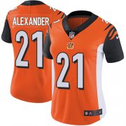 Wholesale Cheap Nike Bengals #21 Mackensie Alexander Orange Alternate Women's Stitched NFL Vapor Untouchable Limited Jersey