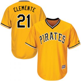 Wholesale Cheap Pirates #21 Roberto Clemente Gold Cool Base Stitched Youth MLB Jersey
