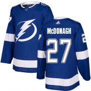 Wholesale Cheap Adidas Lightning #27 Ryan McDonagh Blue Home Authentic Stitched NHL Jersey