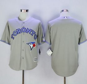 Wholesale Cheap Blue Jays Blank Grey New Cool Base Stitched MLB Jersey