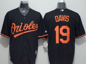 Wholesale Cheap Orioles #19 Chris Davis Black New Cool Base Stitched MLB Jersey