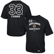 Wholesale Cheap Boston Bruins #33 Zdeno Chara Reebok No. 33 Locker Status Name & Number Speed Wick T-Shirt Black