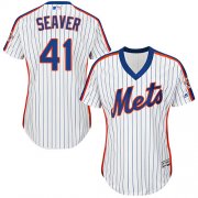 Wholesale Cheap Mets #41 Tom Seaver White(Blue Strip) Alternate Women's Stitched MLB Jersey