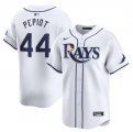 Cheap Men's Tampa Bay Rays #44 Ryan Pepiot White Home Limited Stitched Baseball Jersey