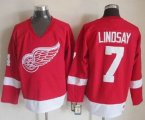 Wholesale Cheap Red Wings #7 Ted Lindsay Red CCM Throwback Stitched NHL Jersey