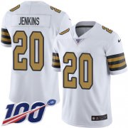 Wholesale Cheap Nike Saints #20 Janoris Jenkins White Men's Stitched NFL Limited Rush 100th Season Jersey
