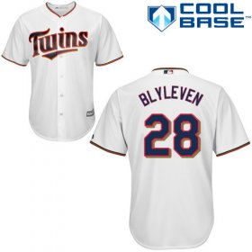 Wholesale Cheap Twins #28 Bert Blyleven White Cool Base Stitched Youth MLB Jersey