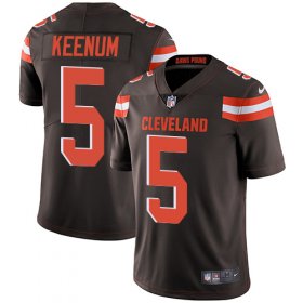 Wholesale Cheap Nike Browns #5 Case Keenum Brown Team Color Men\'s Stitched NFL Vapor Untouchable Limited Jersey