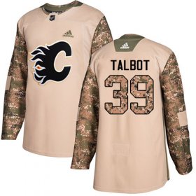 Wholesale Cheap Adidas Flames #39 Cam Talbot Camo Authentic 2017 Veterans Day Stitched Youth NHL Jersey