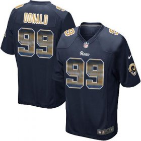 Wholesale Cheap Nike Rams #99 Aaron Donald Navy Blue Team Color Men\'s Stitched NFL Limited Strobe Jersey