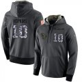 Wholesale Cheap NFL Men's Nike Houston Texans #10 DeAndre Hopkins Stitched Black Anthracite Salute to Service Player Performance Hoodie