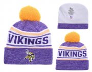 Wholesale Cheap NFL Minnesota Vikings Logo Stitched Knit Beanies 014