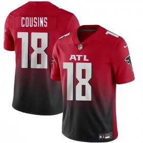 Cheap Men\'s Atlanta Falcons #18 Kirk Cousins Red Black Vapor Untouchable Limited Football Stitched Jersey