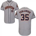 Wholesale Cheap Astros #35 Justin Verlander Grey Flexbase Authentic Collection 2019 World Series Bound Stitched MLB Jersey