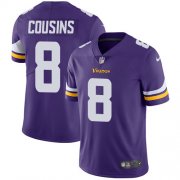 Wholesale Cheap Nike Vikings #8 Kirk Cousins Purple Team Color Men's Stitched NFL Vapor Untouchable Limited Jersey