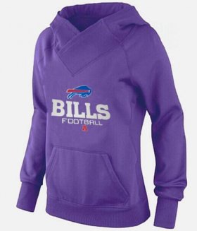 Wholesale Cheap Women\'s Buffalo Bills Big & Tall Critical Victory Pullover Hoodie Purple