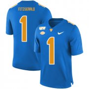 Wholesale Cheap Pittsburgh Panthers 1 Larry Fitzgerald Blue 150th Anniversary Patch Nike College Football Jersey