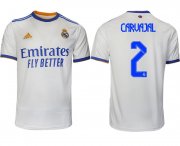 Wholesale Cheap Men 2021-2022 Club Real Madrid home aaa version white 2 Soccer Jerseys