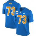 Wholesale Cheap Pittsburgh Panthers 73 Mark May Blue 150th Anniversary Patch Nike College Football Jersey
