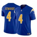 Cheap Youth Los Angeles Chargers #4 Gus Edwards Royal 2024 F.U.S.E. Vapor Untouchable Limited Football Stitched Jersey