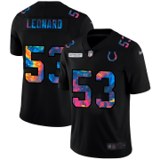 Cheap Indianapolis Colts #53 Darius Leonard Men's Nike Multi-Color Black 2020 NFL Crucial Catch Vapor Untouchable Limited Jersey