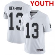 Wholesale Cheap Youth Las Vegas Raiders #13 Hunter Renfrow White Stitched Football Vapor Untouchable Limited Jersey