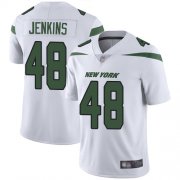 Wholesale Cheap Nike Jets #48 Jordan Jenkins White Men's Stitched NFL Vapor Untouchable Limited Jersey