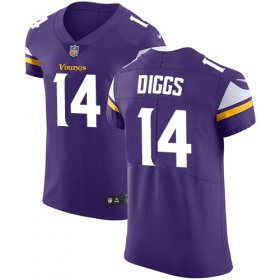 Wholesale Cheap Nike Vikings #14 Stefon Diggs Purple Team Color Men\'s Stitched NFL Vapor Untouchable Elite Jersey
