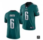 Wholesale Cheap Men Philadelphia Eagles #6 DeVonta Smith 2021 NFL Draft Green Vapor Untouchable Limited Stitched Jersey