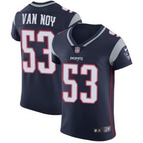 Wholesale Cheap Nike Patriots #53 Kyle Van Noy Navy Blue Team Color Men\'s Stitched NFL Vapor Untouchable Elite Jersey