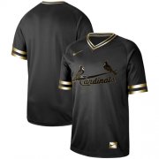 Wholesale Cheap Nike Cardinals Blank Black Gold Authentic Stitched MLB Jersey