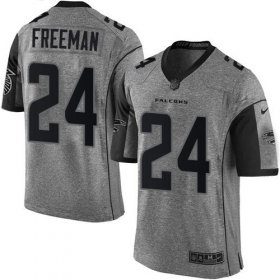 Wholesale Cheap Nike Falcons #24 Devonta Freeman Gray Men\'s Stitched NFL Limited Gridiron Gray Jersey