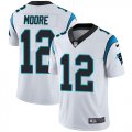 Wholesale Cheap Nike Panthers #12 DJ Moore White Men's Stitched NFL Vapor Untouchable Limited Jersey
