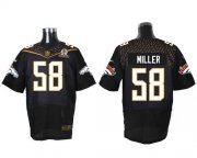 Wholesale Cheap Nike Broncos #58 Von Miller Black 2016 Pro Bowl Men's Stitched NFL Elite Jersey
