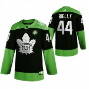 Wholesale Cheap Toronto Maple Leafs #44 Morgan Rielly Men's Adidas Green Hockey Fight nCoV Limited NHL Jersey