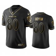 Wholesale Cheap Nike Ravens #80 Miles Boykin Black Golden Limited Edition Stitched NFL Jersey