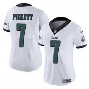 Cheap Women's Philadelphia Eagles #7 Kenny Pickett White Vapor Untouchable Limited Football Stitched Jersey(Run Small)