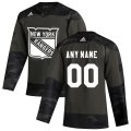 Wholesale Cheap New York Rangers Adidas 2019 Veterans Day Authentic Custom Practice NHL Jersey Camo