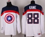 Wholesale Cheap Olympic Team USA #88 Patrick Kane White Captain America Fashion Stitched NHL Jersey