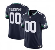 Wholesale Cheap Men's Seattle Seahawks Active Player Custom 2023 F.U.S.E. Navy Limited Football Stitched Jersey