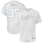 Wholesale Cheap Los Angeles Dodgers #35 Cody Bellinger Belli Majestic 2019 Players' Weekend Flex Base Authentic Player Jersey White