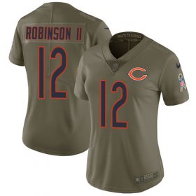 Wholesale Cheap Nike Bears #12 Allen Robinson II Olive Women\'s Stitched NFL Limited 2017 Salute to Service Jersey