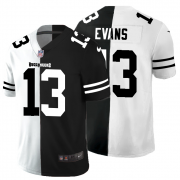Cheap Tampa Bay Buccaneers #13 Mike Evans Men's Black V White Peace Split Nike Vapor Untouchable Limited NFL Jersey