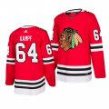 Wholesale Cheap Chicago Blackhawks #64 David Kampf 2019-20 Adidas Authentic Home Red Stitched NHL Jersey