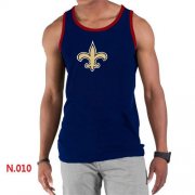 Wholesale Cheap Men's Nike NFL New Orleans Saints Sideline Legend Authentic Logo Tank Top Dark Blue